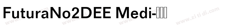 FuturaNo2DEE Medi字体转换